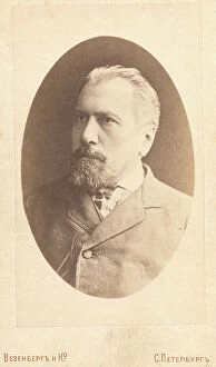 Dramatist Collection: Stebnitski i, head-and-shoulders portrait, facing left, between 1880 and 1886. Creator: Unknown