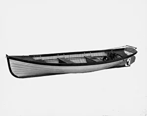 Steel boat, power launch, between 1900 and 1910. Creator: Unknown