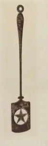 Spatula Prints: Steel Spatula, c. 1940. Creator: Unknown