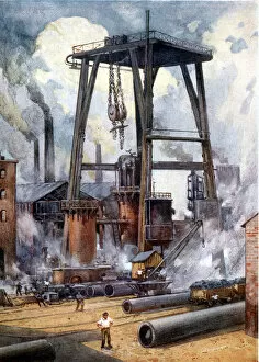 Pollution Gallery: Steel works c1925