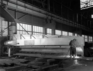 Steelworker Prints: Steelworker at Park Gate Iron and Steel Co, Rotherham, South Yorkshire, April 1964
