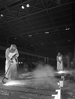 Casting Gallery: Steelworkers at Park Gate Iron and Steel Co, Rotherham, South Yorkshire, April 1964