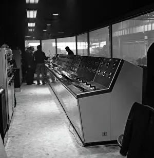 Steelworks control centre, Park Gate Iron & Steel Co, Rotherham, South Yorkshire, 1964