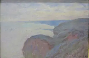 Cliffs Prints: Steep Cliffs near Dieppe, 1897. Creator: Claude Monet