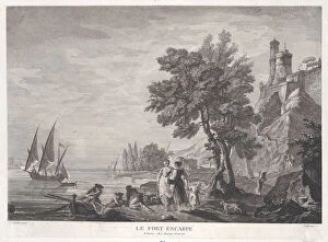 Romantic Era Collection: The Steep Fort, ca. 1750-1800. Creator: Pierre Francois Laurent