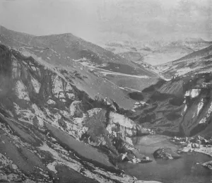 Lonely Gallery: A Steep Gully Cut By The Alph River Through The Koettlitz Glacier, c1911, (1913)