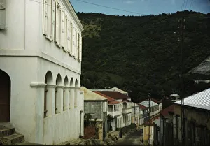 Block Prints: One of the steep streets on the hillsides