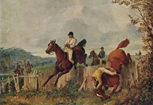 Steeplechasing, , c1805-1851, (1924). Artist: Henry Thomas Alken