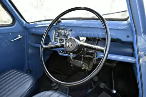 Ac Cars Ltd Gallery: Steering wheel of a 1960 Austin A35 van. Creator: Unknown