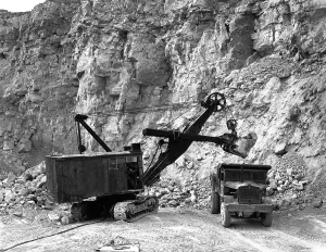 Steetley limestone quarry, Kadeby, Doncaster, South Yorkshire, 1955