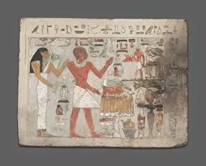 Banquet Collection: Stela of Amenemhat and Hemet, Egypt, Middle Kingdom, early Dynasty 12