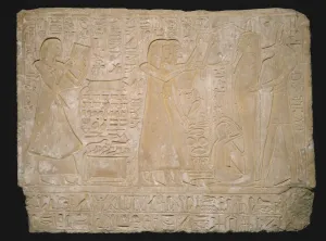 Stela Prints: Stela (Commemorative Stone) Depicting the Funeral of Ramose, Egypt, New Kingdom