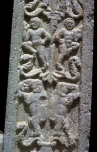 Detail of stela at the Dakhina Stupa in Sri Lanka, 2nd century