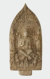 Maitreya Prints: Stele with Bodhisattva Maitreya (Mile); reverse with Buddha