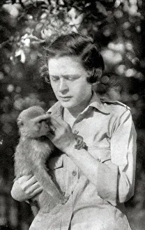 Adventurer Prints: Stella Court Treatt and her monkey Kima