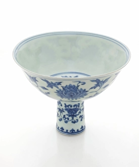 Floral Motif Prints: Stem cup, 1426-1435. Creator: Unknown