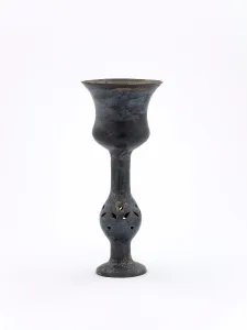 Neolithic Prints: Stem cup with pierced bulbous stem, about 2500 B.C.E.. Creator: Unknown