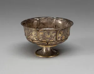 Repouss And Xe9 Prints: Stem Cup, Tang dynasty (A. D. 618-907), 9th century. Creator: Unknown