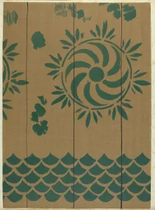 Stencilled Floor, c. 1940. Creator: Michael Lauretano