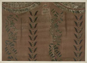 Stencilled Wall, c. 1940. Creator: Michael Lauretano