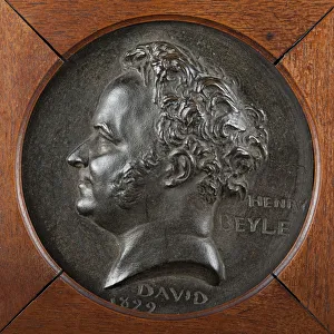 David Dangers Prints: Stendhal, 1829. Artist: David d Angers, Pierre-Jean (1788-1856)