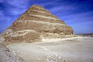 Step Pyramid of King Djoser (Zozer), Saqqara, Egypt, 3rd Dynasty, c2600 BC. Artist: Imhotep