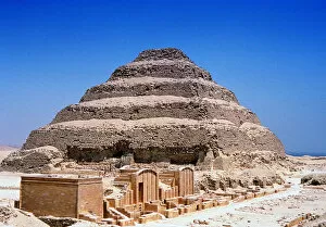 Step Pyramid of King Djoser (Zozer), Saqqara, Egypt, 3rd Dynasty, c2613 BC