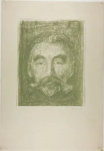 Stéphane Mallarmé, 1897. Creator: Edvard Munch