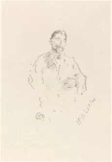 Critic Gallery: Stephane Mallarme, No. 2, 1892. Creator: James Abbott McNeill Whistler