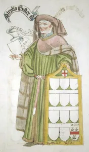 Fishmongers Company Prints: Stephen Forster, Lord Mayor of London 1454-1455, in aldermanic robes, 1450. Artist