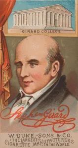 Financier Gallery: Stephen Girard, from the series Great Americans (N76) for Duke brand cigarettes, 1888