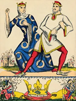 Stephen and Matilda, rivals for the crown of England, (1932). Artist: Rosalind Thornycroft