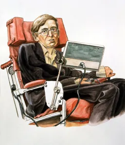 Disability Prints: Stephen William Hawking (b. 1942), British theoretical physicist