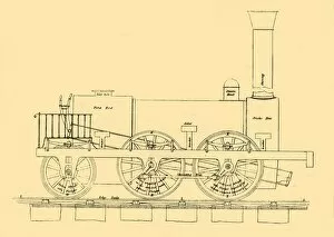 Innovation Collection: Stephensons (1833) Locomotive, (1887). Creator: Unknown