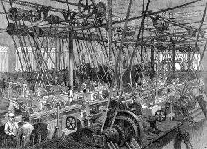 Machine Shop Prints: Stephenson's locomotive manufactory at Newcastle-On-Tyne: the lathe and tool shop