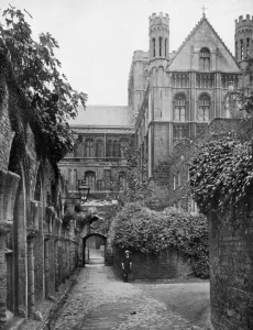 Peterborough Prints: The Steps, Peterborough Cathedral, Cambridgeshire, 1924-1926. Artist: Francis Frith & Co