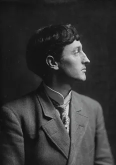 Starched Collar Prints: Sterling, George, Mr. portrait photograph, between 1906 and 1914. Creator: Arnold Genthe