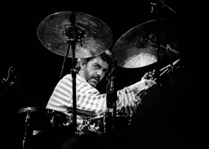 Cymbals Gallery: Steve Gadd, Capital Radio, Royal Festival Hall, London, July 88. Artist: Brian O Connor