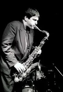 Jazz Fusion Prints: Steve Grossman, Ronnie Scotts, London. Artist: Brian O Connor