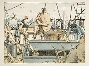 The Stevedore, from Four and Twenty Toilers, pub. 1900 (colour lithograph)