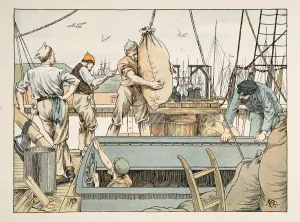 The Stevedore, from Four and Twenty Toilers, pub. 1900 (colour lithograph) The Stevedore, from Four and Twenty Toilers, pub. 1900 (colour lithograph)