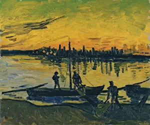 Provence Collection: The Stevedores in Arles, 1888. Artist: Gogh, Vincent, van (1853-1890)