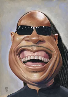 Laughter Gallery: Stevie Wonder. Creator: Dan Springer