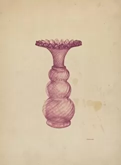 Stiegel Vase, c. 1938. Creator: G. A. Spangenberg