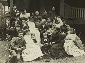 Residence Gallery: Stieglitz Family at Oaklawn, Lake George, 1888. Creator: Alfred Stieglitz