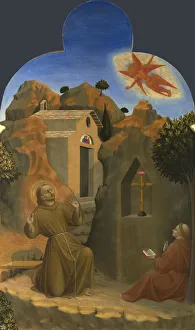 Friars Minor Prints: The Stigmatisation of Saint Francis (From Borgo del Santo Sepolcro Altarpiece)