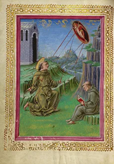 Andrea Gualengo Prints: The Stigmatization of Saint Francis; Gualenghi-d'Este Hours