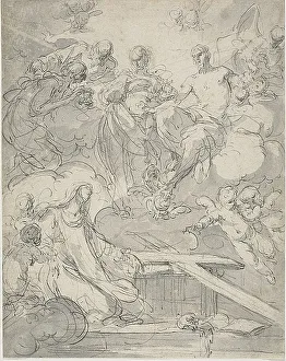 Stigmatisation Prints: Stigmatization of Santa Maria Maddalena de Pazzi