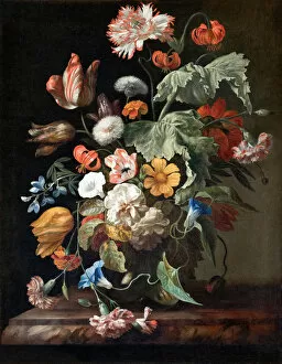 Still-Life with Flowers. Artist: Ruysch, Rachel (1664-1750)