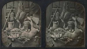 Larder Collection: Still-life of Game with Rake and Onion Jar, 1854 or later